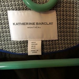 Long black/white checkered blazer